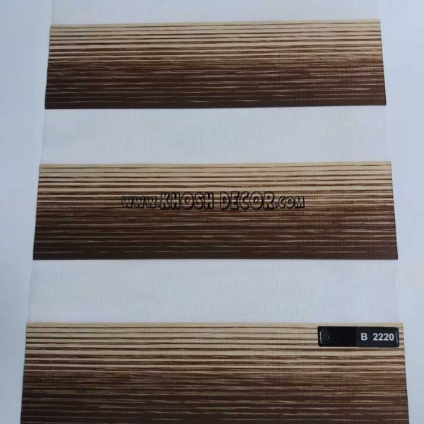 پرده زبرا بامبو یا طرح چوب کد B2220